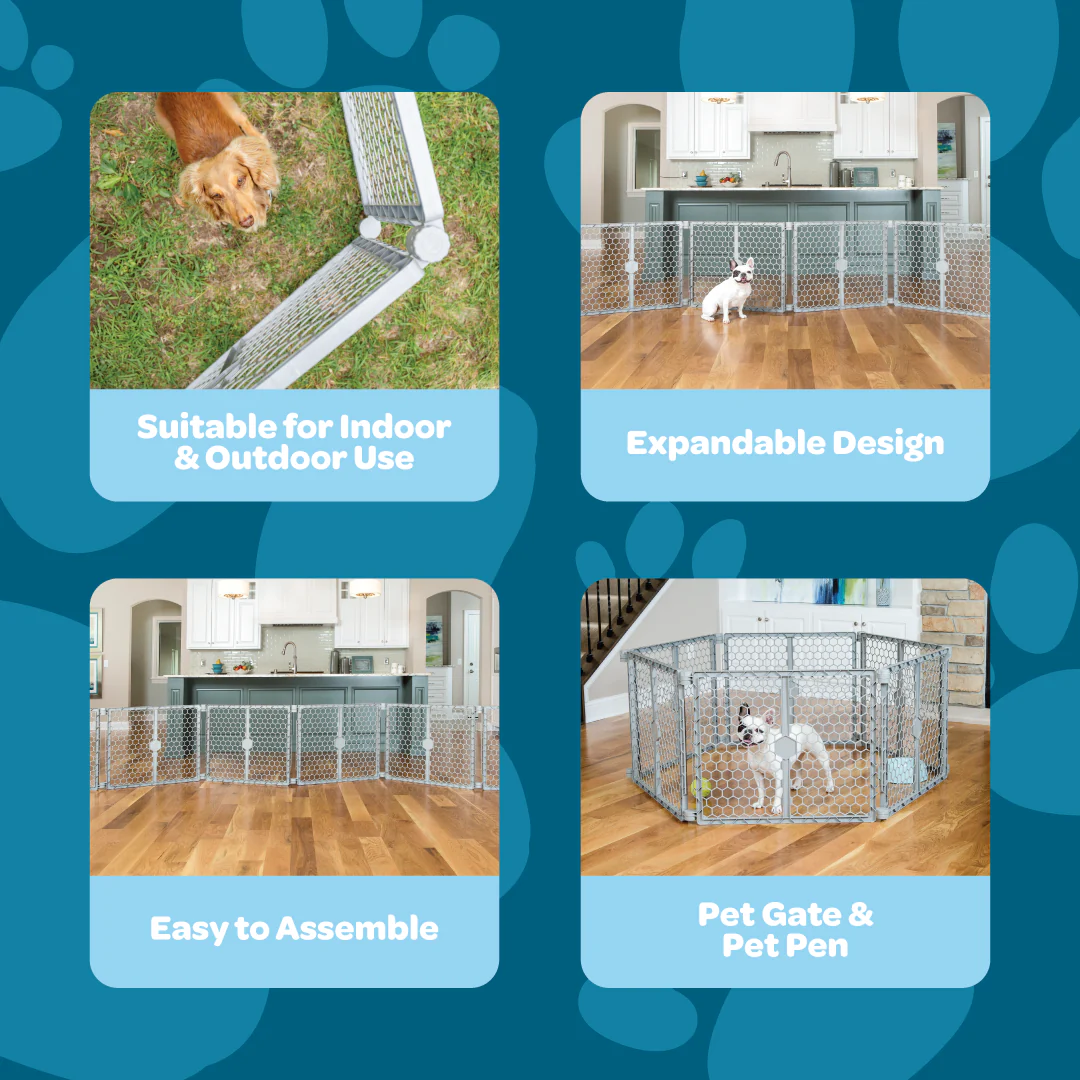 2-in-1 Plastic Gate & Pet Pen - Image 3