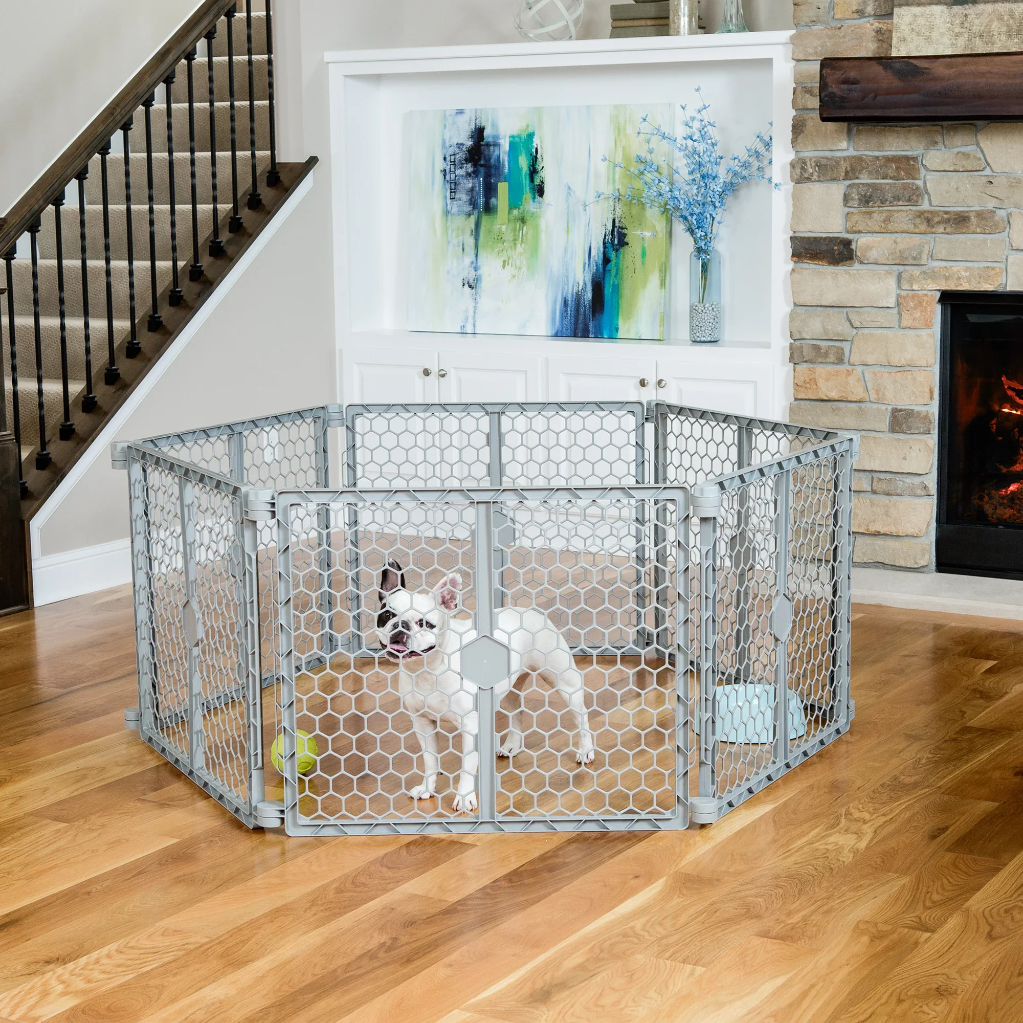 2-in-1 Plastic Gate & Pet Pen - Image 5
