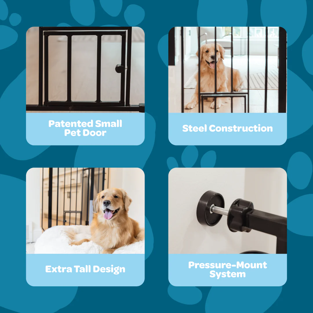 36” Extra Tall Walk-Thru Pet Gate - Image 3