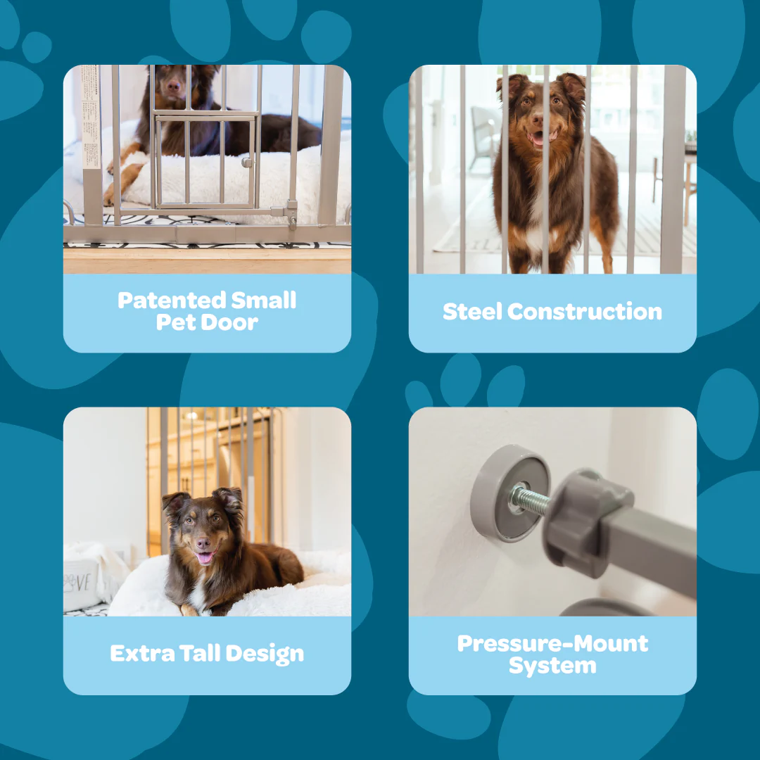 36” Extra Tall Walk-Thru Pet Gate - Image 3