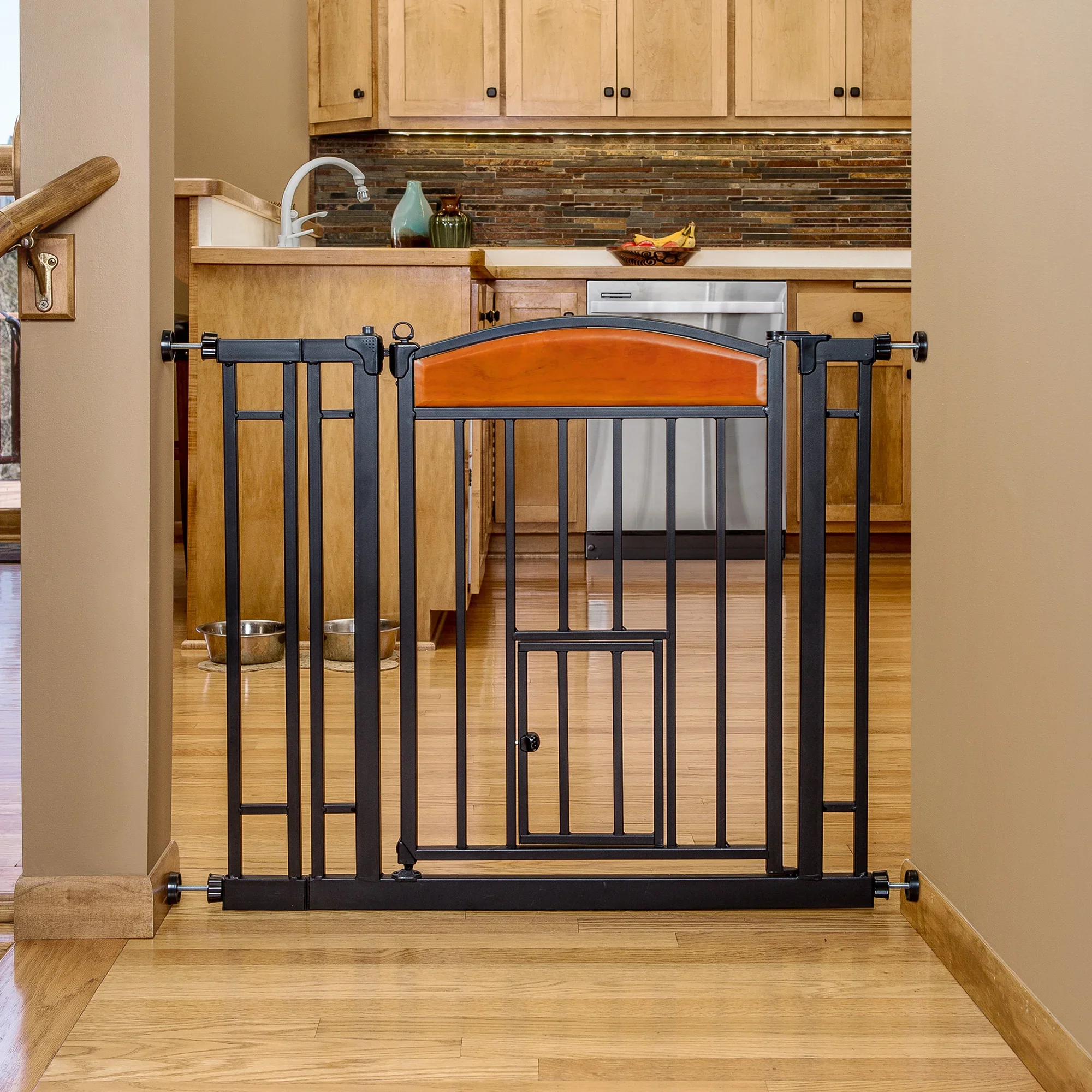 37.5" Design Paw Easy Close Walk-Thru Pet Gate - Image 3