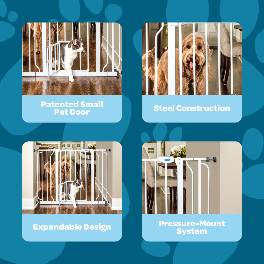 44” Extra Wide Walk-Thru Pet Gate - Image 3