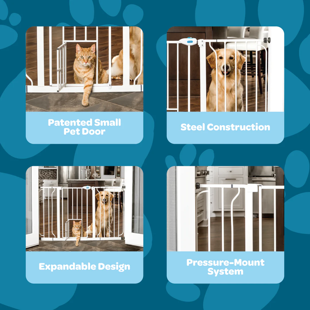 51” Extra Wide Walk-Thru Pet Gate - Image 3