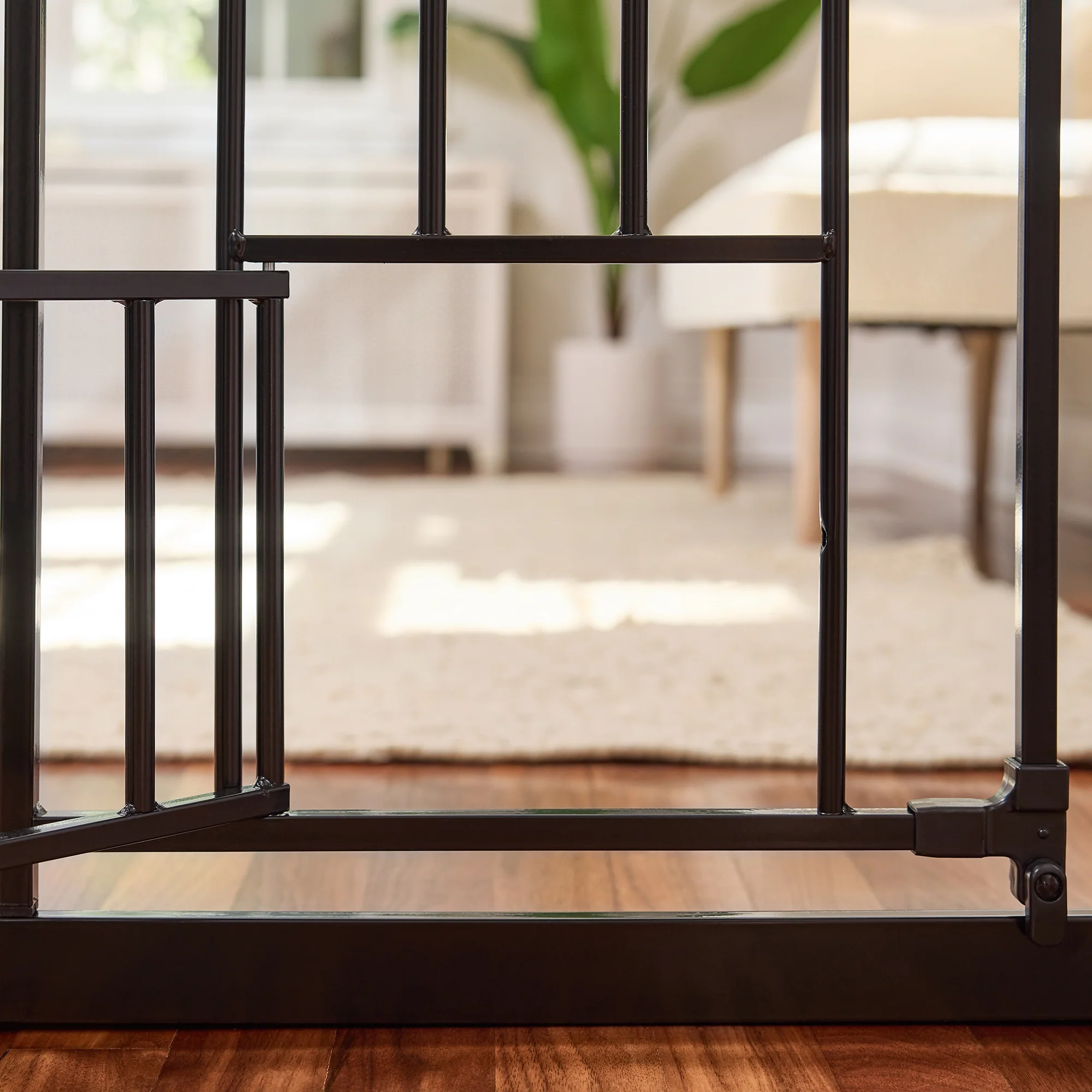 51" Extra Wide Walk-Thru Pet Gate with Lift Handle - Image 9