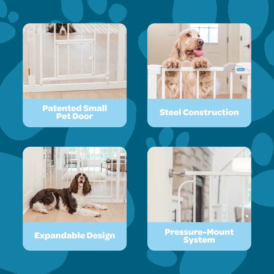 51" Extra Wide Walk-Thru Pet Gate with Lift Handle - Image 3