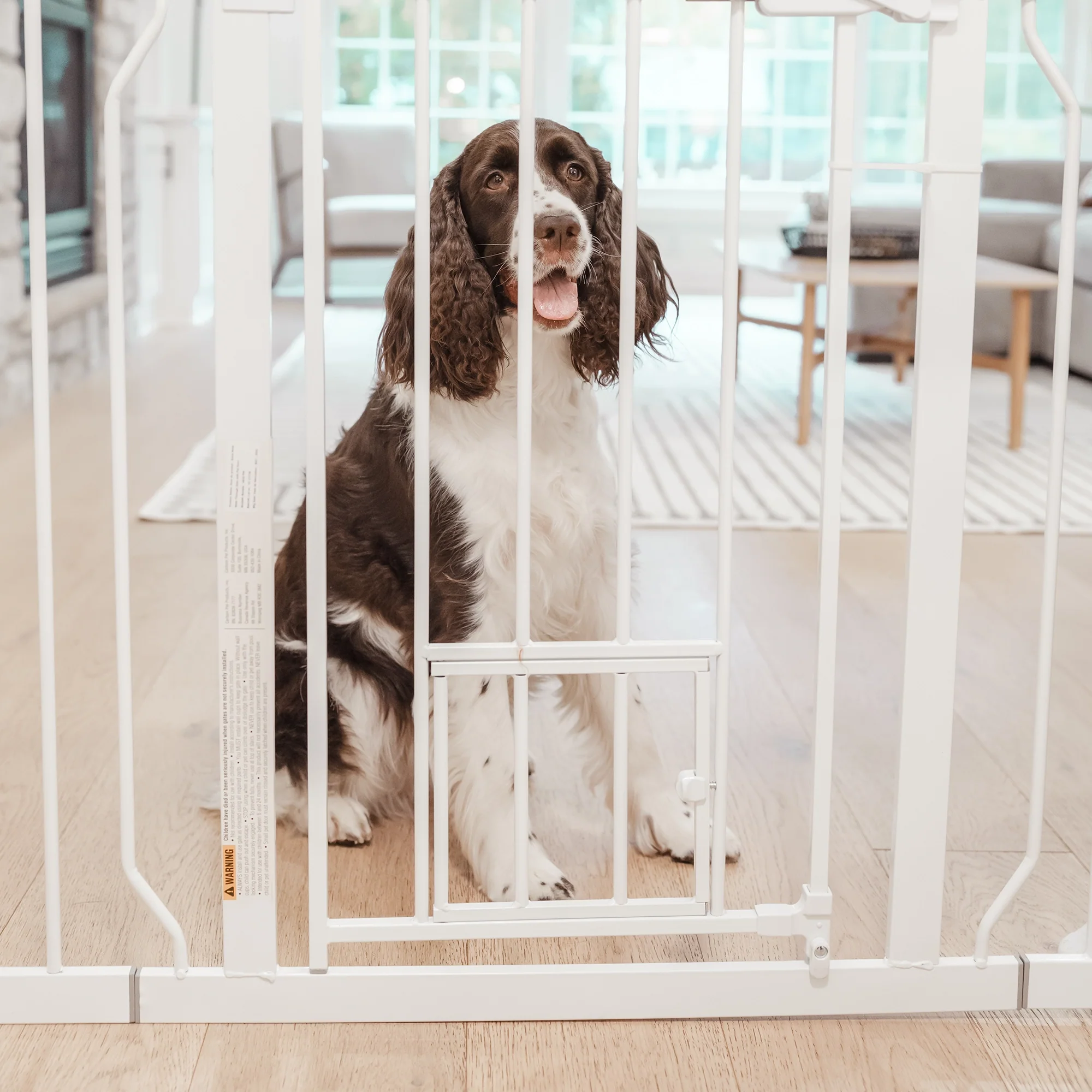 51" Extra Wide Walk-Thru Pet Gate with Lift Handle - Image 6