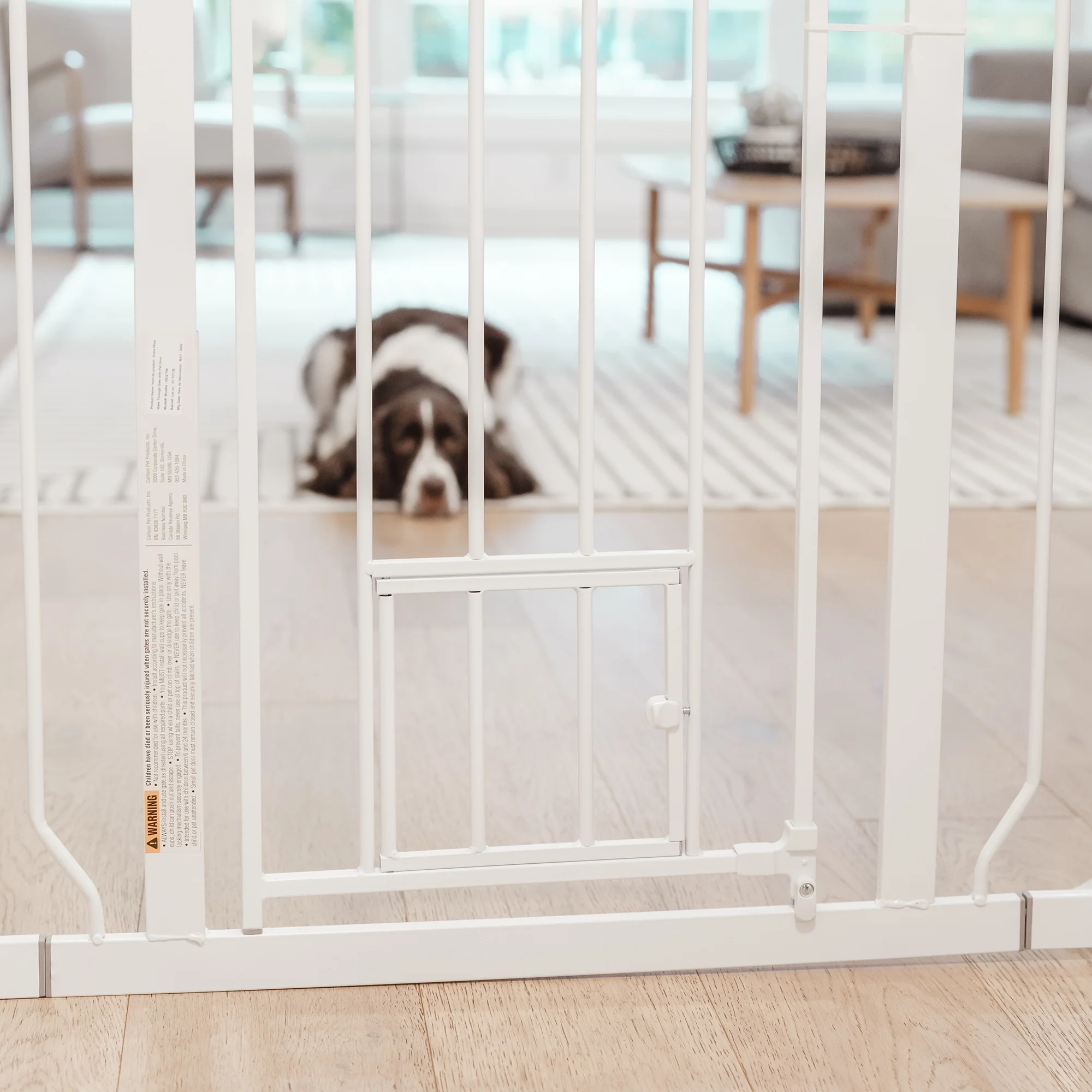 51" Extra Wide Walk-Thru Pet Gate with Lift Handle - Image 8