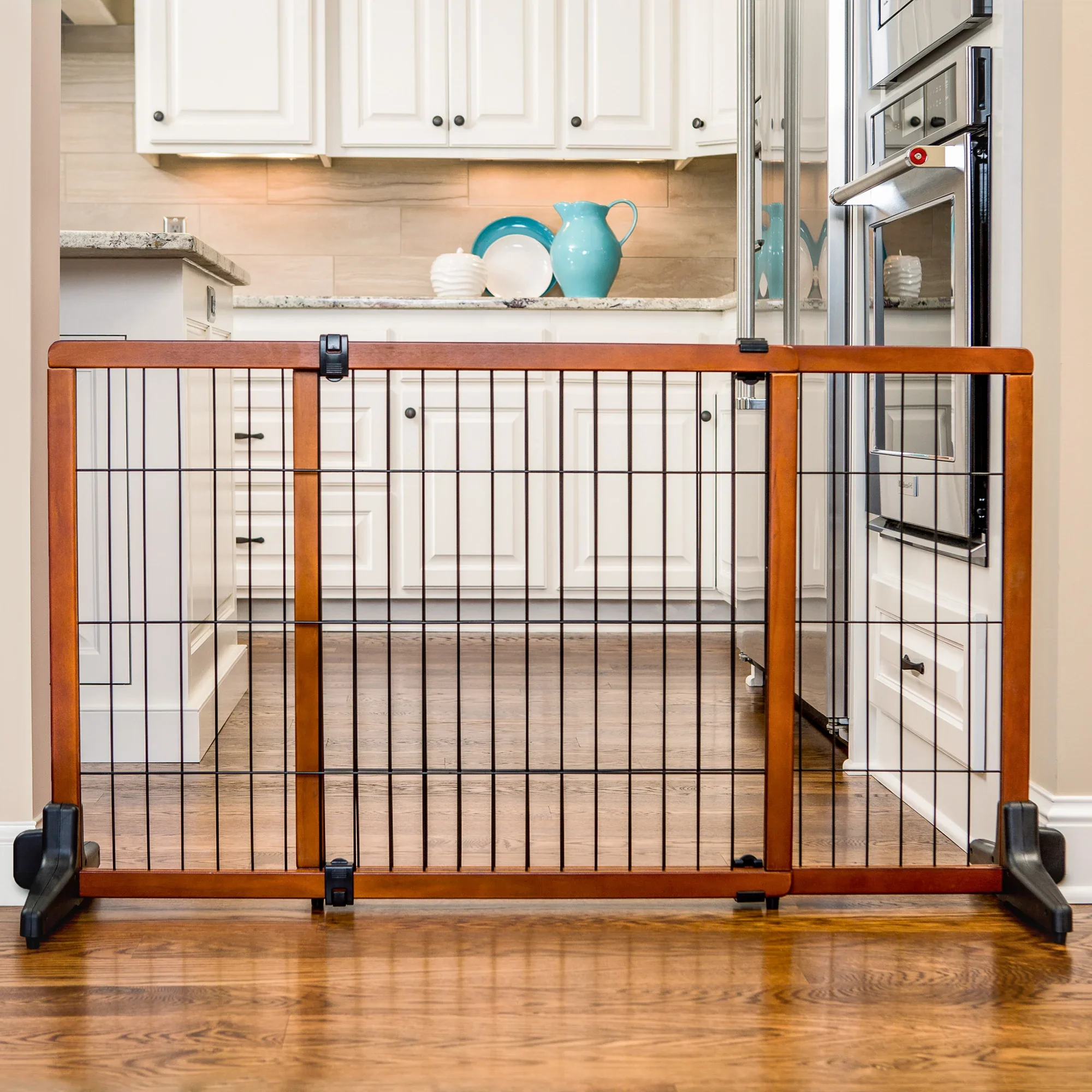 Design Paw Extra Tall Extra Wide Freestanding Pet Gate - Image 5