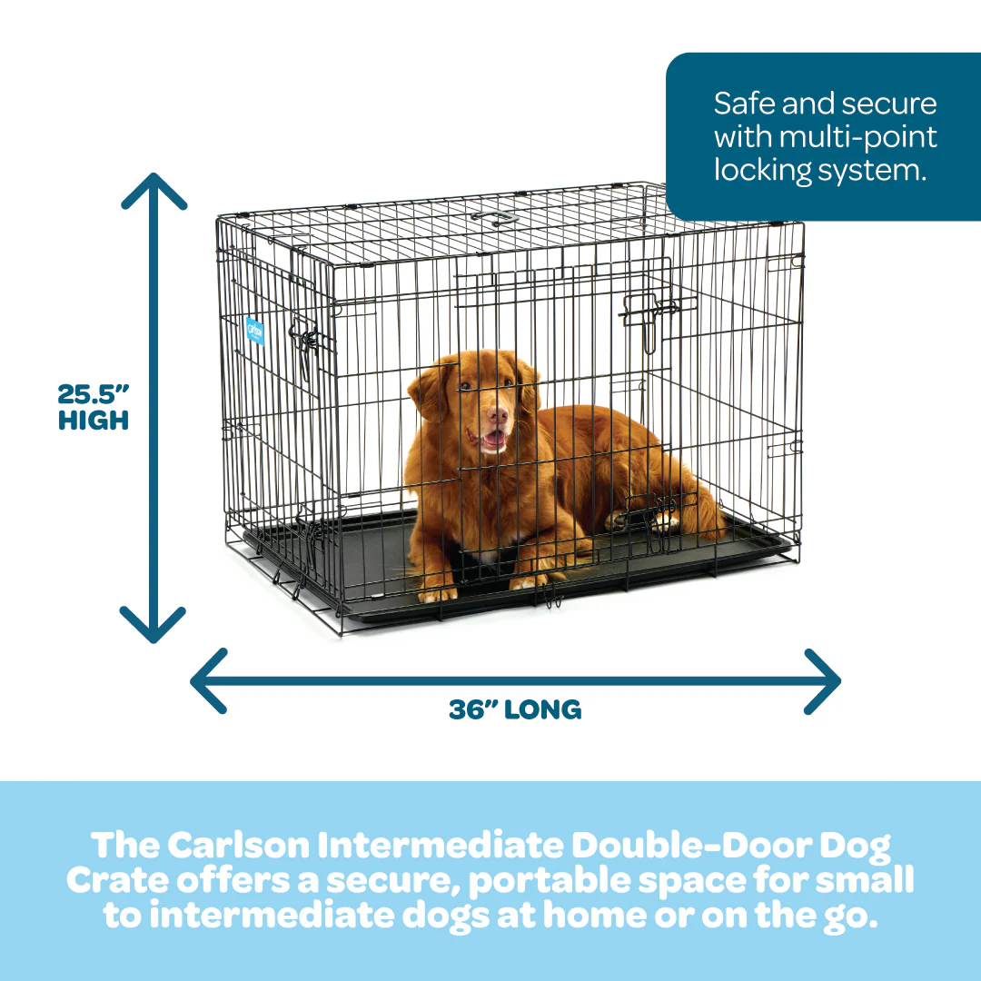 Intermediate Double-Door Dog Crate - Image 2