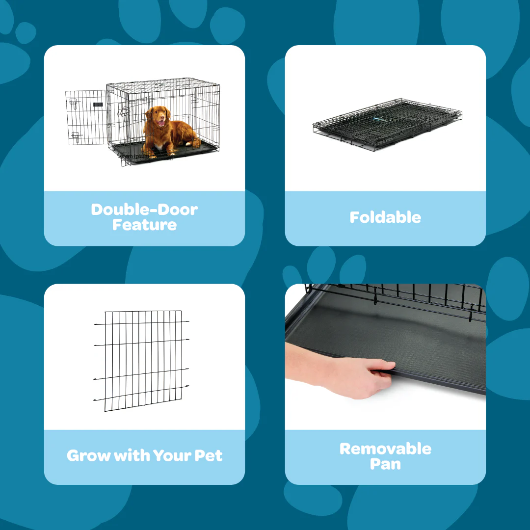 Intermediate Double-Door Dog Crate - Image 3