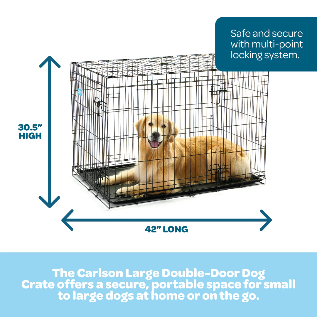 Large Double-Door Dog Crate - Image 2