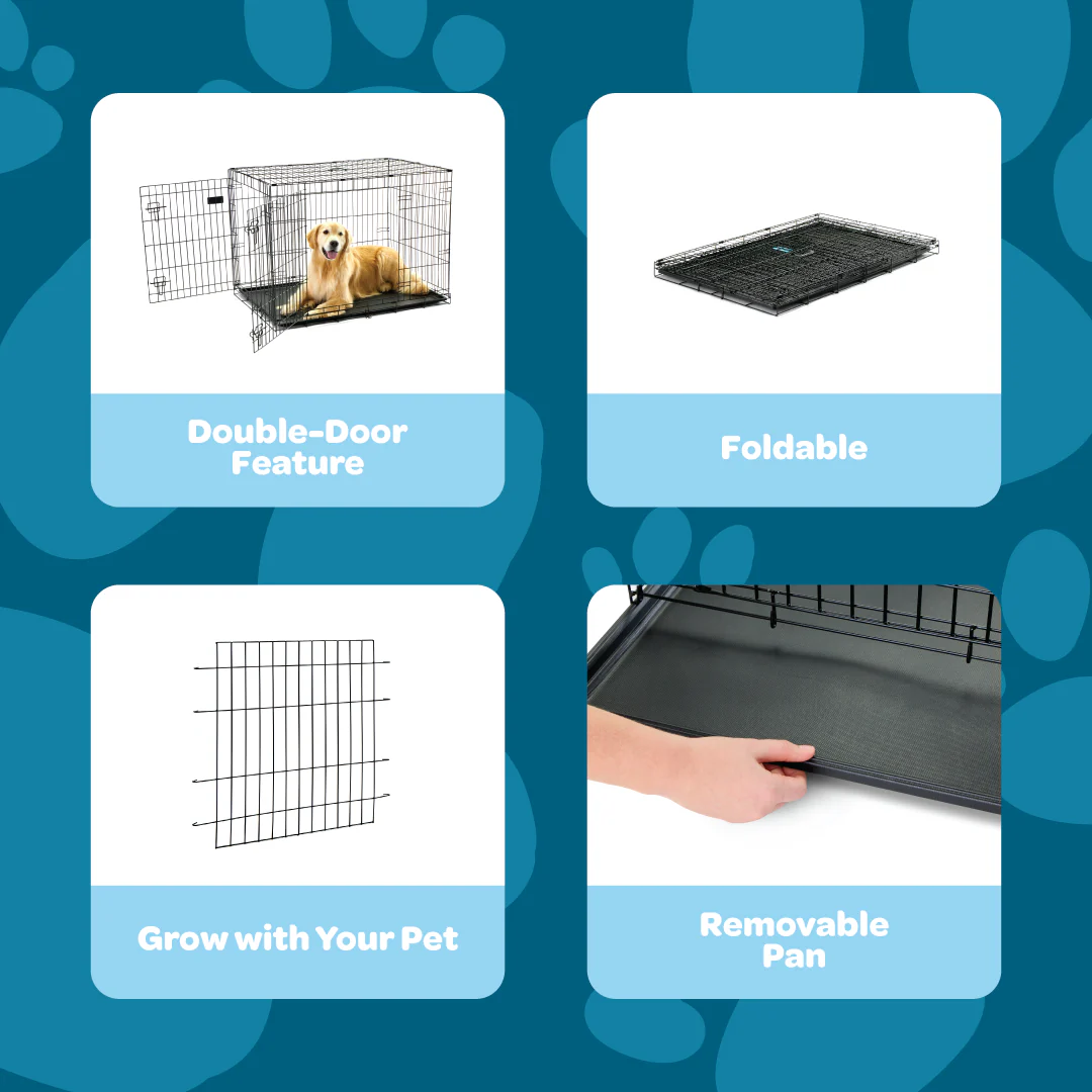 Large Double-Door Dog Crate - Image 3