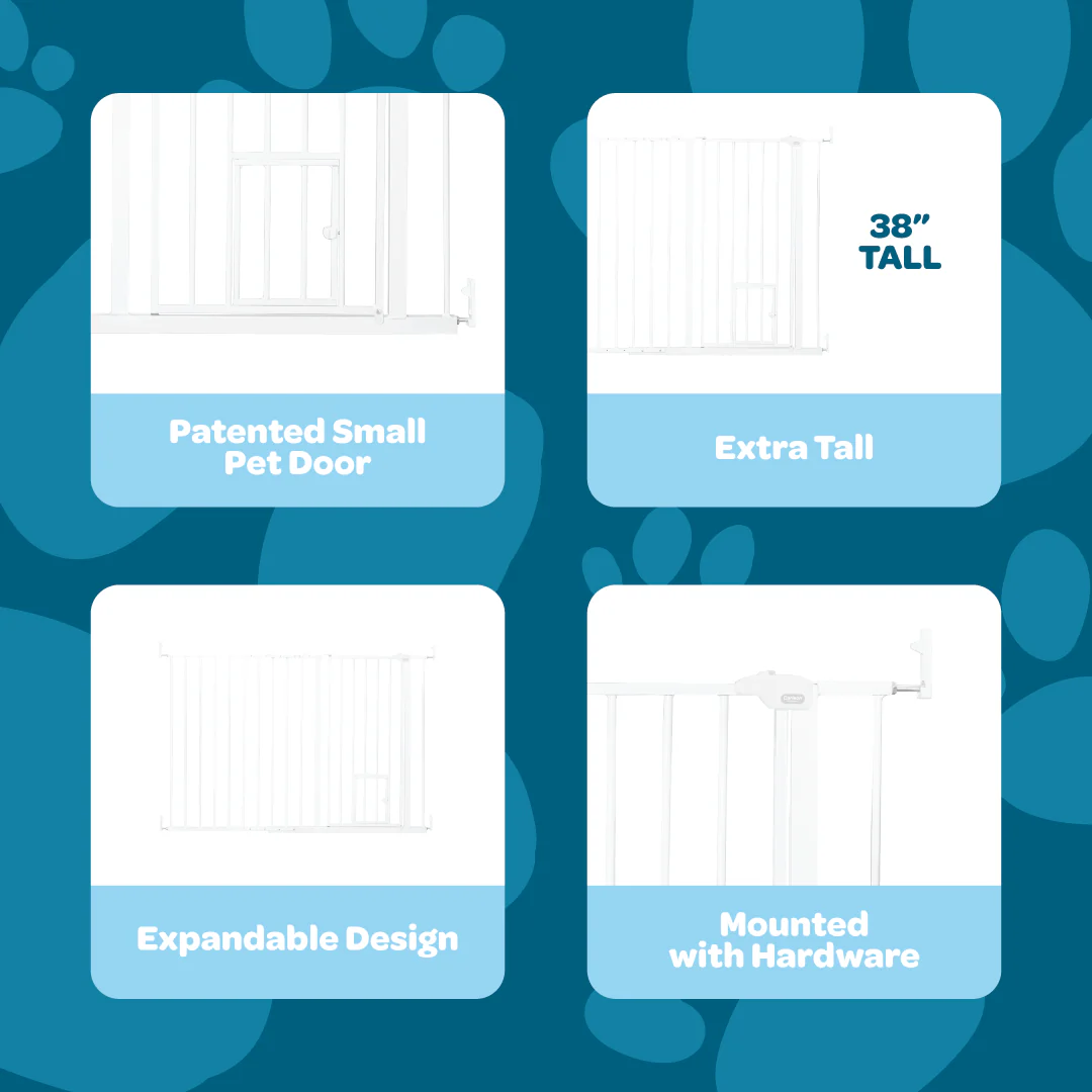 Maxi Extra Tall Walk-Thru Pet Gate - Image 3
