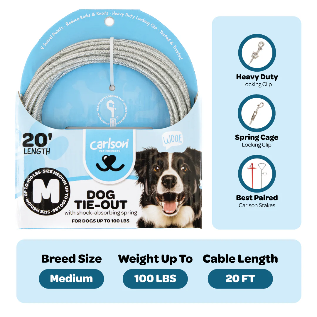 Medium Dog Tie-Out Cable - Image 3