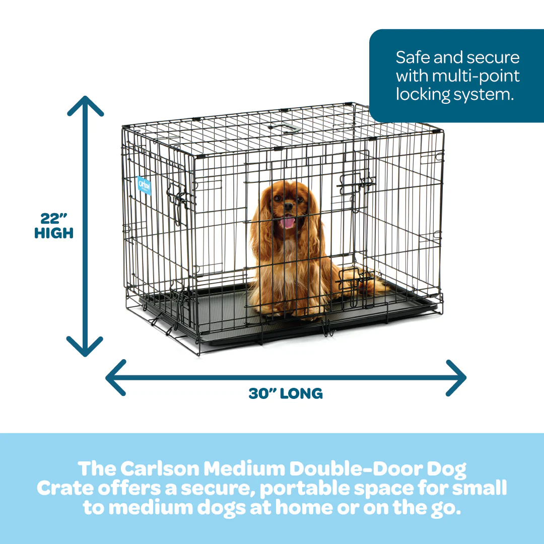 Medium Double-Door Dog Crate - Image 2