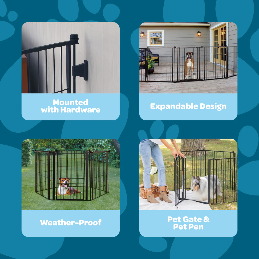 Outdoor Super Wide Pet Pen & Gate - Image 3