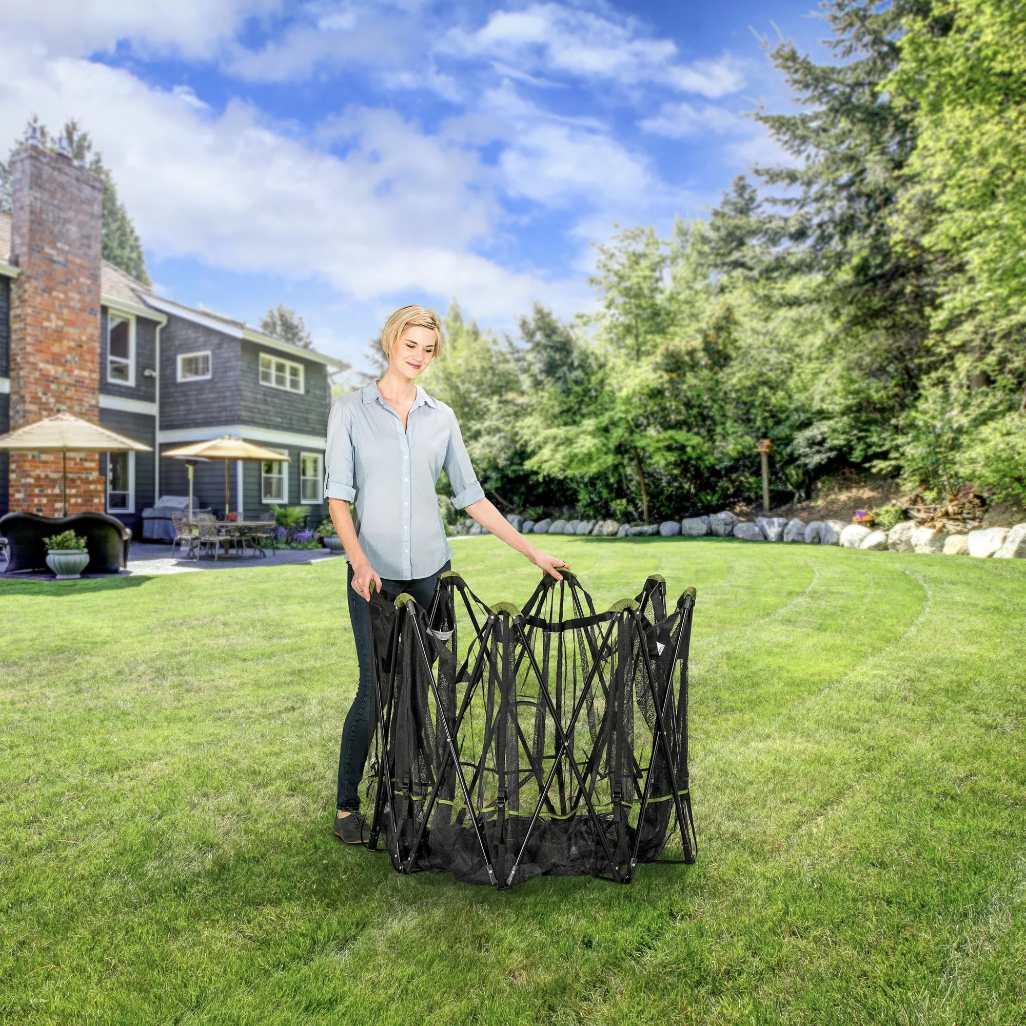 Portable Pet Pen with Canopy - Image 4
