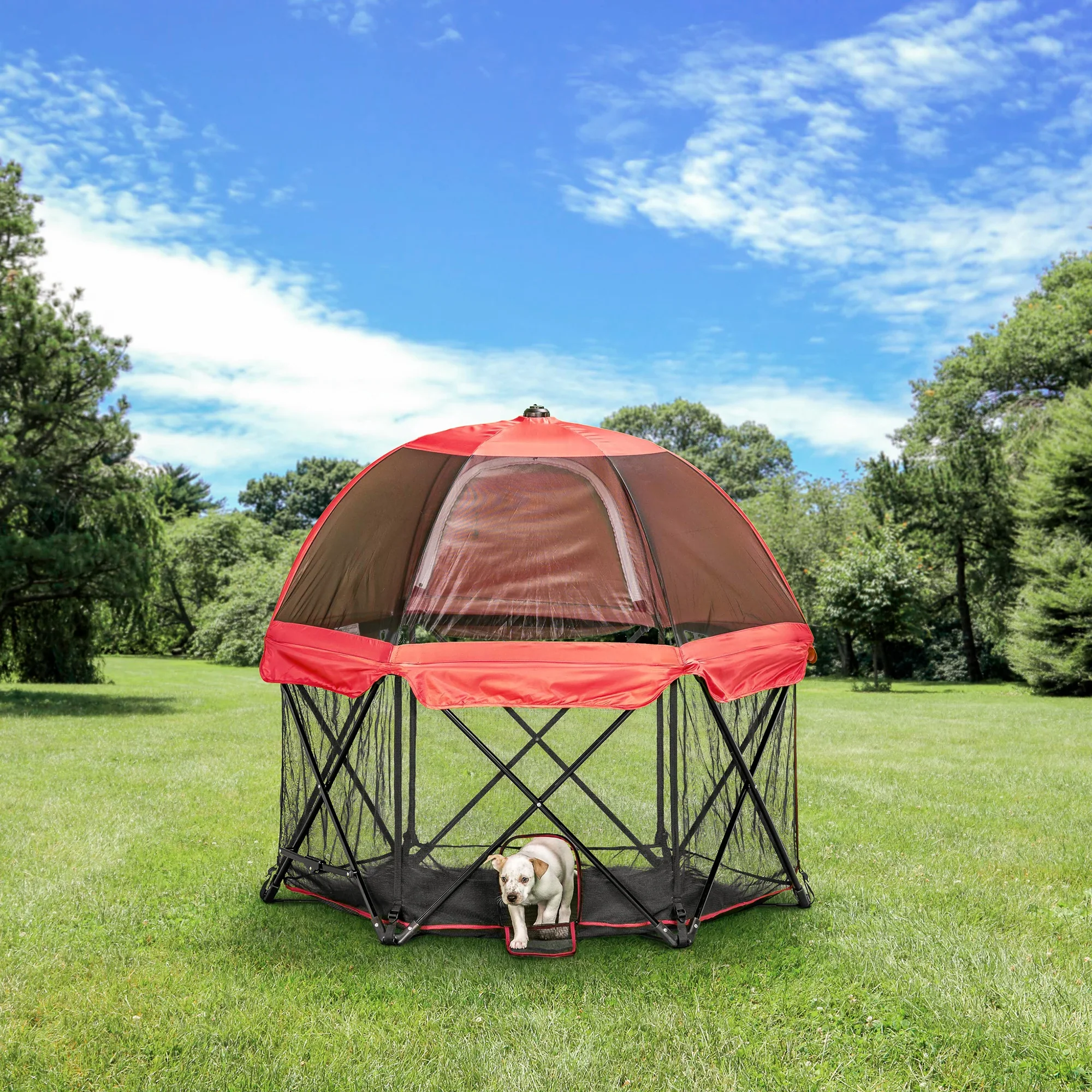 Portable Pet Pen with Canopy - Image 3